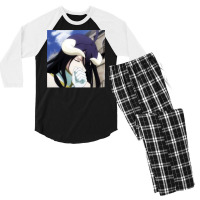 [ Sale ] Cool Sticker Overlord Albedo Chibi 1 Men's 3/4 Sleeve Pajama Set | Artistshot