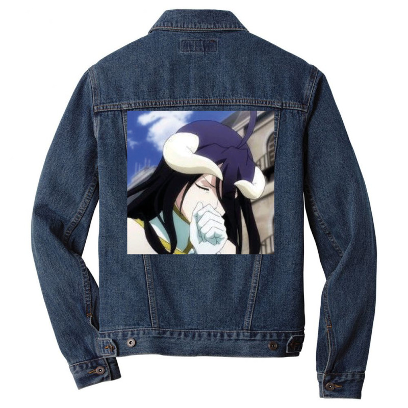 [ Sale ] Cool Sticker Overlord Albedo Chibi 1 Men Denim Jacket by lyxellseradjq | Artistshot