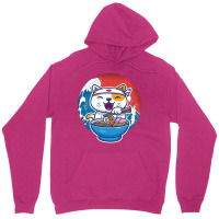 Ramen Wave Cat Kawaii Humor Retro Unisex Hoodie | Artistshot