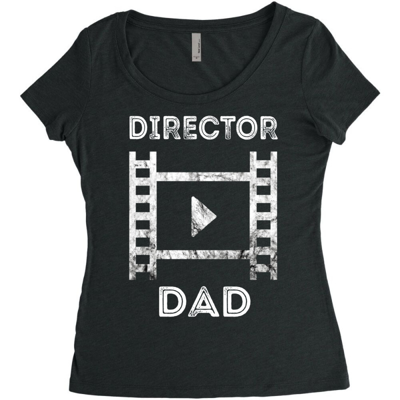 Film Director Dad Filmmaker Film Producer Father Movie Active Summer C Women's Triblend Scoop T-shirt by jojeancobusa | Artistshot