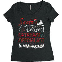 Database Specialist Xmas Job Funny Christmas Premium T Shirt Women's Triblend Scoop T-shirt | Artistshot