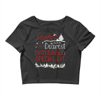 Database Specialist Xmas Job Funny Christmas Premium T Shirt Crop Top | Artistshot