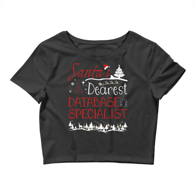 Database Specialist Xmas Job Funny Christmas Premium T Shirt Crop Top by hamlerf | Artistshot