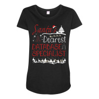 Database Specialist Xmas Job Funny Christmas Premium T Shirt Maternity Scoop Neck T-shirt | Artistshot