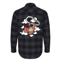 Sloth Hangs From A Carabiner In Clouds Baby Funny Flannel Shirt | Artistshot