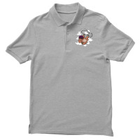 Sloth Hangs From A Carabiner In Clouds Baby Funny Men's Polo Shirt | Artistshot