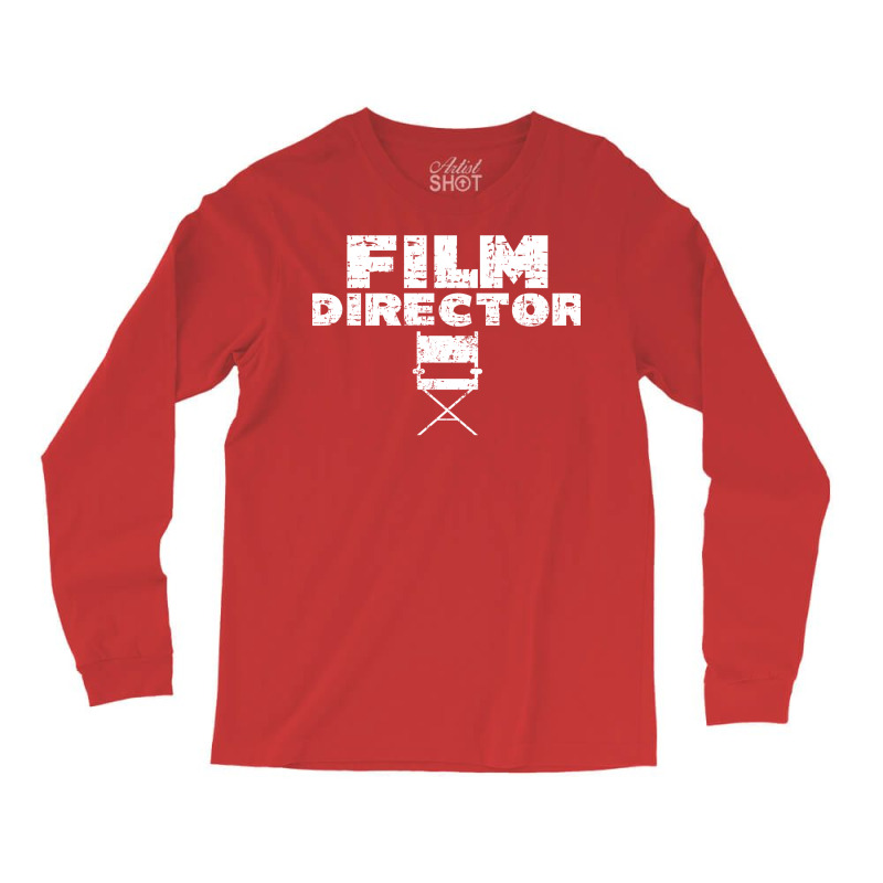 Film Director Movie Crew Chair Uniform Back Only Premium  80s Vintage Long Sleeve Shirts by manicklasturr | Artistshot