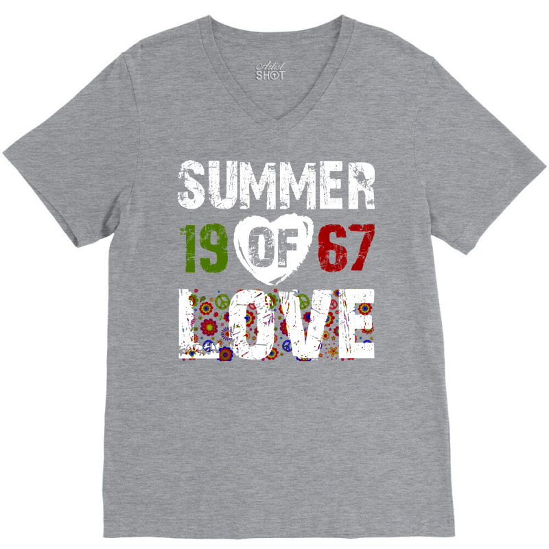 Summer Of Love 1967 Baby Aesthetic V-Neck Tee by azenirlongua | Artistshot