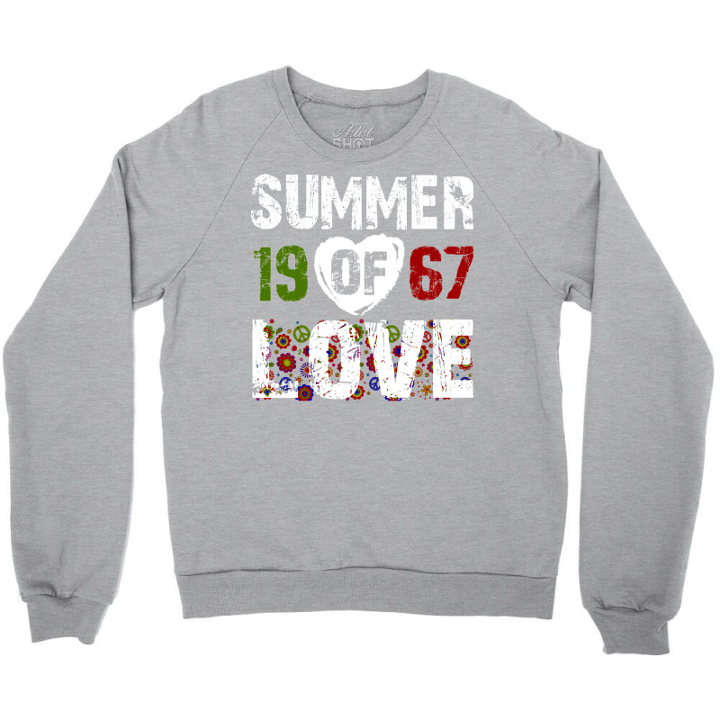 Summer Of Love 1967 Baby Aesthetic Crewneck Sweatshirt by azenirlongua | Artistshot