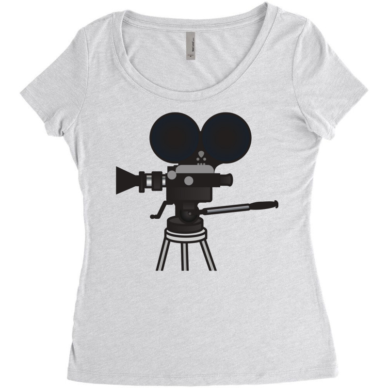 Film Movie Camera Classic Humor Funny Women's Triblend Scoop T-shirt by potelskaper1 | Artistshot