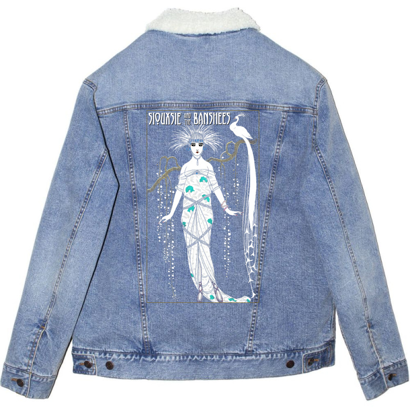 Siouxsie And The Banshees Art Nouveau Summer Hipster Unisex Sherpa-Lined Denim Jacket by koorenayoubq | Artistshot