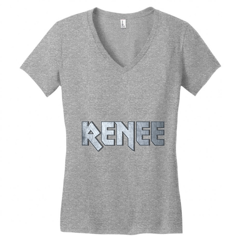 Hot Trend Heavy Metal Renee Women's V-Neck T-Shirt by laurynvanhoose | Artistshot