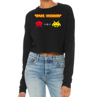 Space Invaders  70s Boy Cropped Sweater | Artistshot