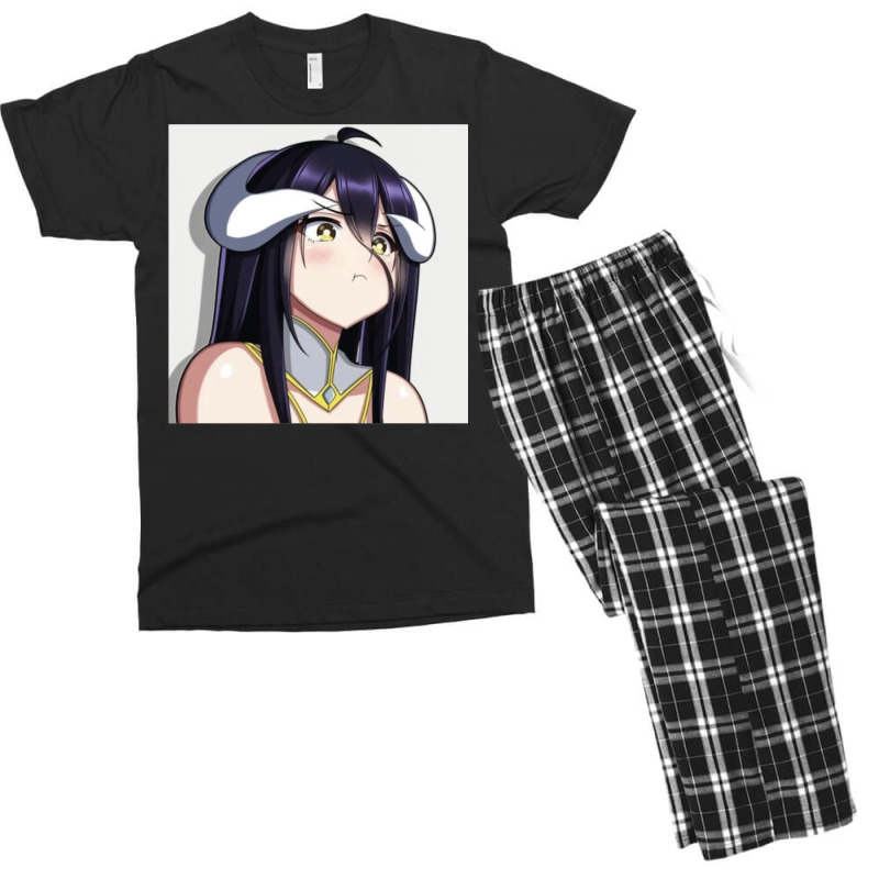 [ Sale ] Cool Sticker Overlord Albedo Chibi 24 Men's T-shirt Pajama Set by lyxellseradjq | Artistshot