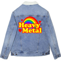 Funny Heavy Metal Rainbow Baby Stars Unisex Sherpa-lined Denim Jacket | Artistshot