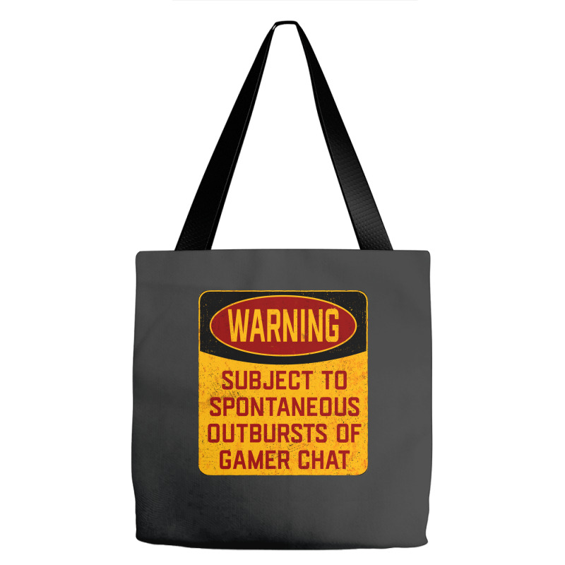 Gamer  Warning Subject To Spontaneous Outbursts Of Gamer Girl Nature Tote Bags | Artistshot