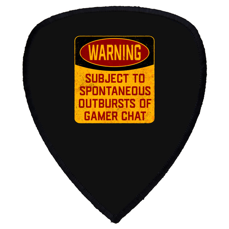 Gamer  Warning Subject To Spontaneous Outbursts Of Gamer Girl Nature Shield S Patch | Artistshot