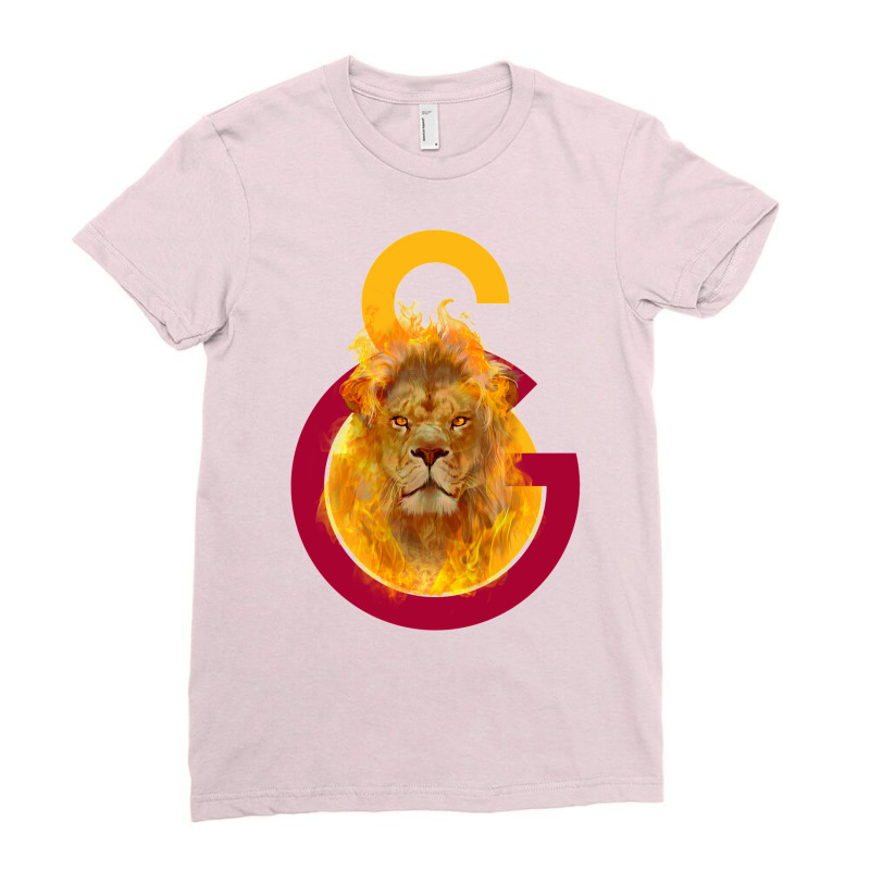 Galatasaray Aslan Fire Baby Hipster Ladies Fitted T-Shirt by getaaimenam | Artistshot