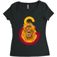 Galatasaray Aslan Fire Baby Hipster Women's Triblend Scoop T-shirt | Artistshot