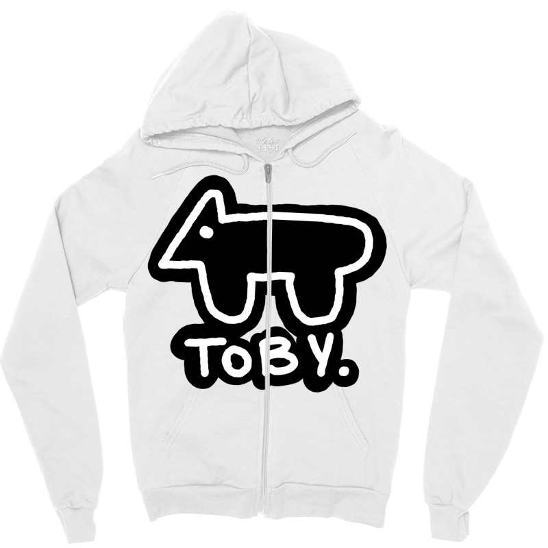 The Dog Is Toby Baby Humor Zipper Hoodie by loretzexson | Artistshot