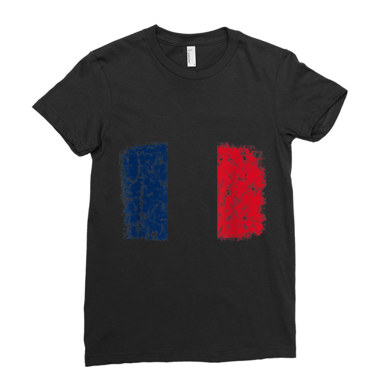 French Pride, France Travel, Love France, Paris France Flag T Shirt Ladies Fitted T-Shirt by catotdmontis | Artistshot