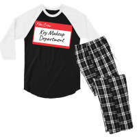 Film Crew Key Makeup Department Classic Hippie Hipster Men's 3/4 Sleeve Pajama Set | Artistshot