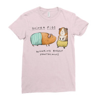 Guinea Pigs Wearing Baggy Pantaloons Vintage Ladies Fitted T-shirt | Artistshot