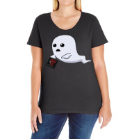 Ghost Summer Tumblr Ladies Curvy T-shirt | Artistshot