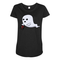 Ghost Summer Tumblr Maternity Scoop Neck T-shirt | Artistshot