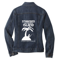 Stranded On A Deserted Island Ladies Denim Jacket | Artistshot