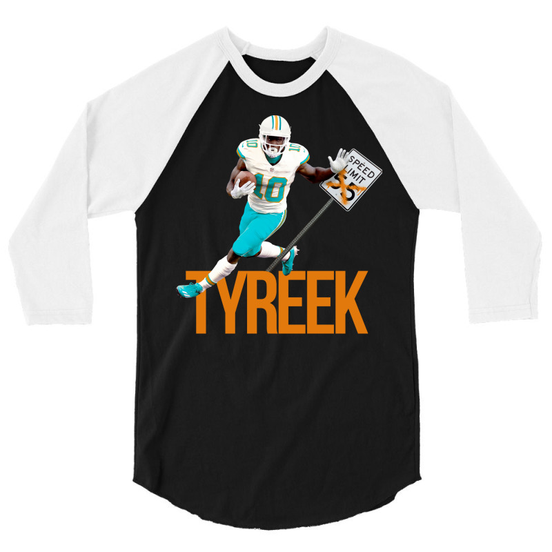 Tyreek No Speed Limit In Miami Blue Trending 3/4 Sleeve Shirt by koorenayoubq | Artistshot