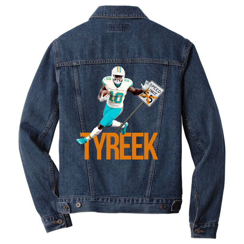 Tyreek No Speed Limit In Miami Blue Trending Men Denim Jacket by koorenayoubq | Artistshot