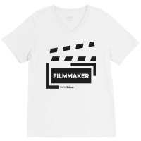 Filmmaker Black Classic 80s Hipster V-neck Tee | Artistshot