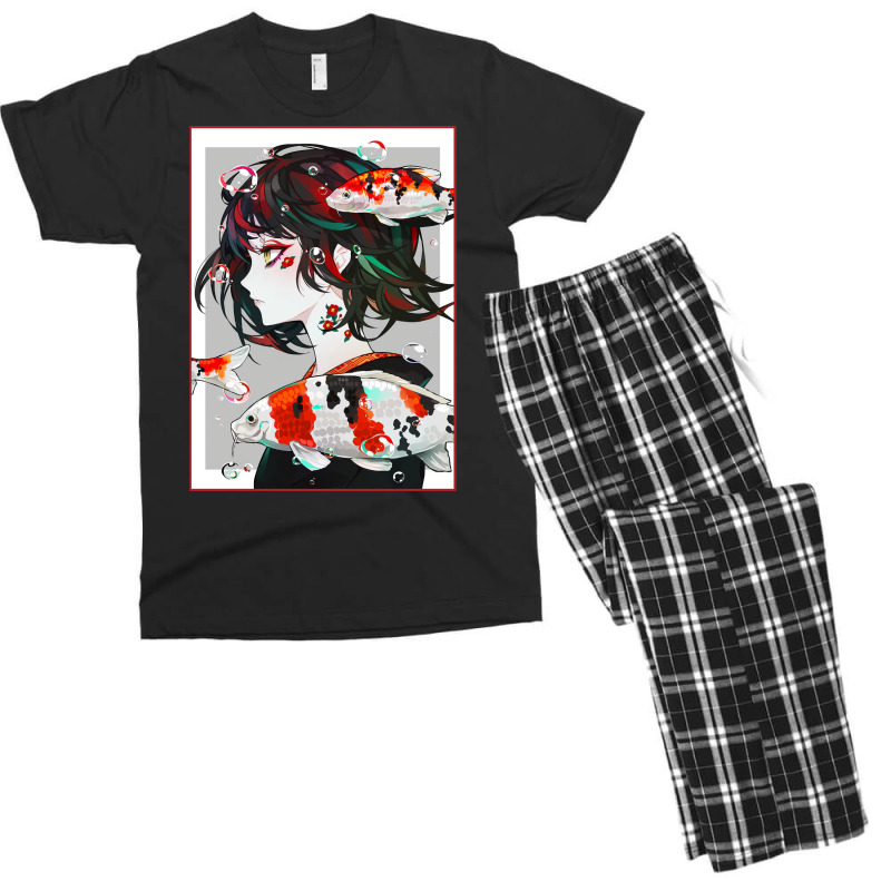 Anime Girl Japanese Aesthetic Anime Otaku Gift Cute Men's T-shirt Pajama Set by deurinnipahy | Artistshot