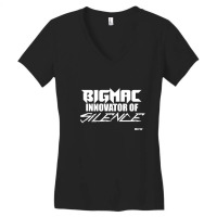 Bigmac Innovator Of Silence (white) Women's V-neck T-shirt | Artistshot