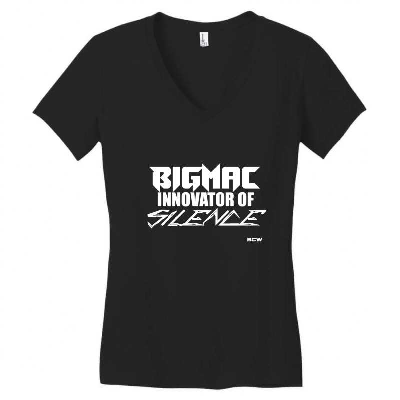 Bigmac Innovator Of Silence (white) Women's V-Neck T-Shirt by LakeshaHughlett | Artistshot