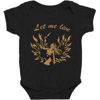 Limited Edition Let Me Live Gold - Claire Redfield Baby Bodysuit | Artistshot