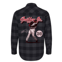 Ken Griffey Jr Retro Script Kids  Gift Flannel Shirt | Artistshot