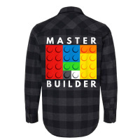 Master Builder Building Blocks Brick Builders Toys Present T Shirt Flannel Shirt | Artistshot