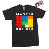 Master Builder Building Blocks Brick Builders Toys Present T Shirt Exclusive T-shirt | Artistshot