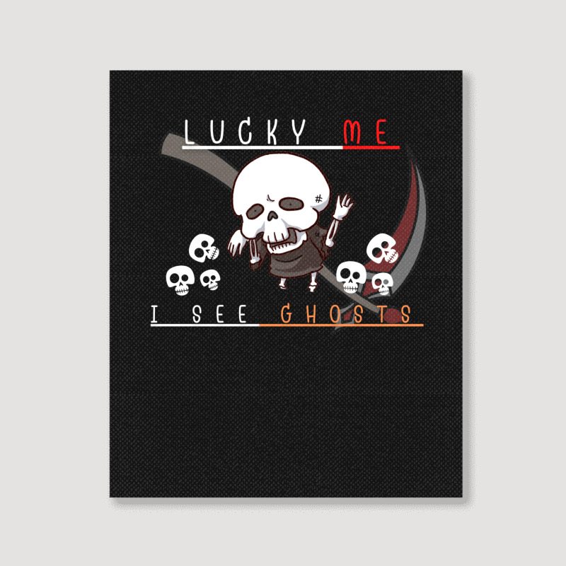 Ghosts Skeleton Portrait Canvas Print | Artistshot