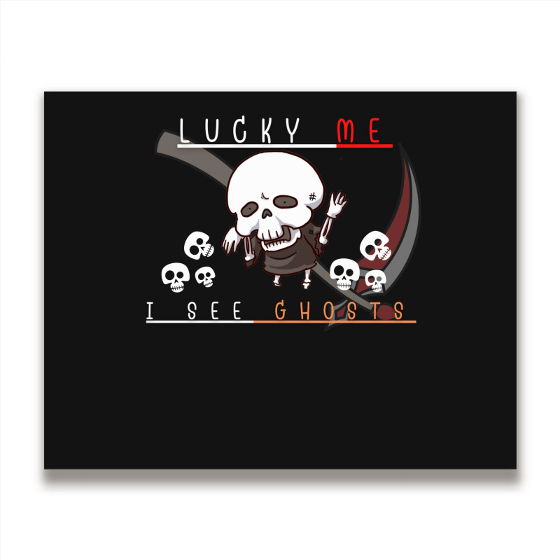 Ghosts Skeleton Metal Print Horizontal | Artistshot