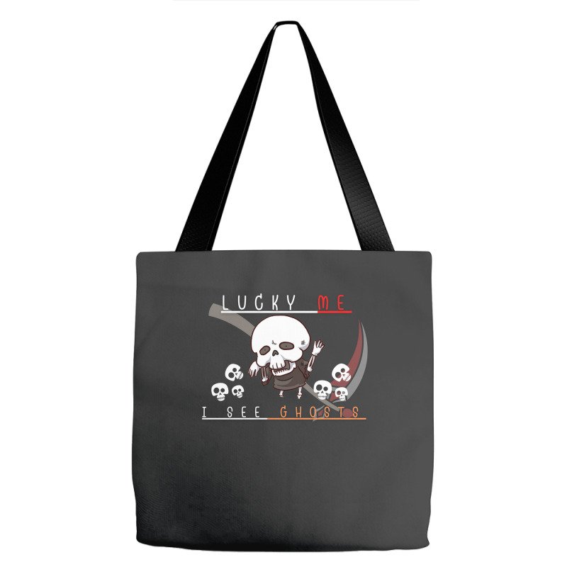 Ghosts Skeleton Tote Bags | Artistshot