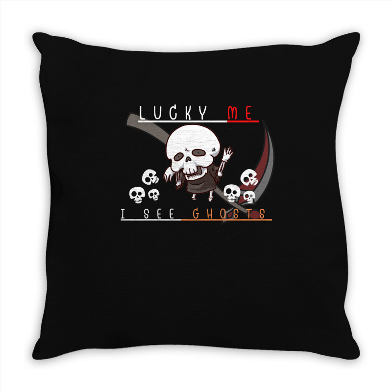 Ghosts Skeleton Throw Pillow | Artistshot