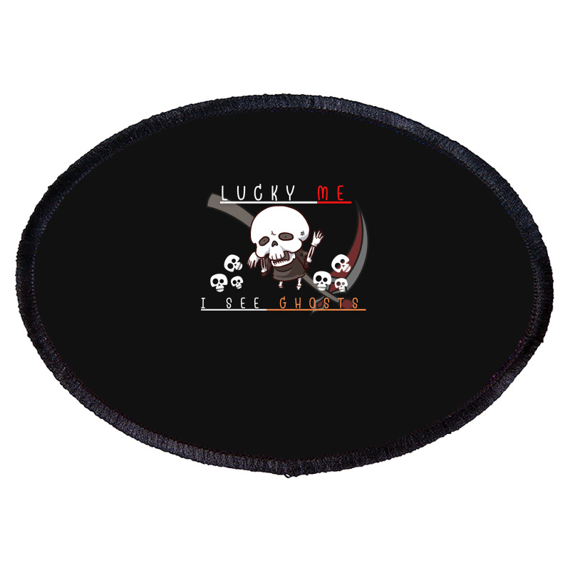 Ghosts Skeleton Oval Patch | Artistshot