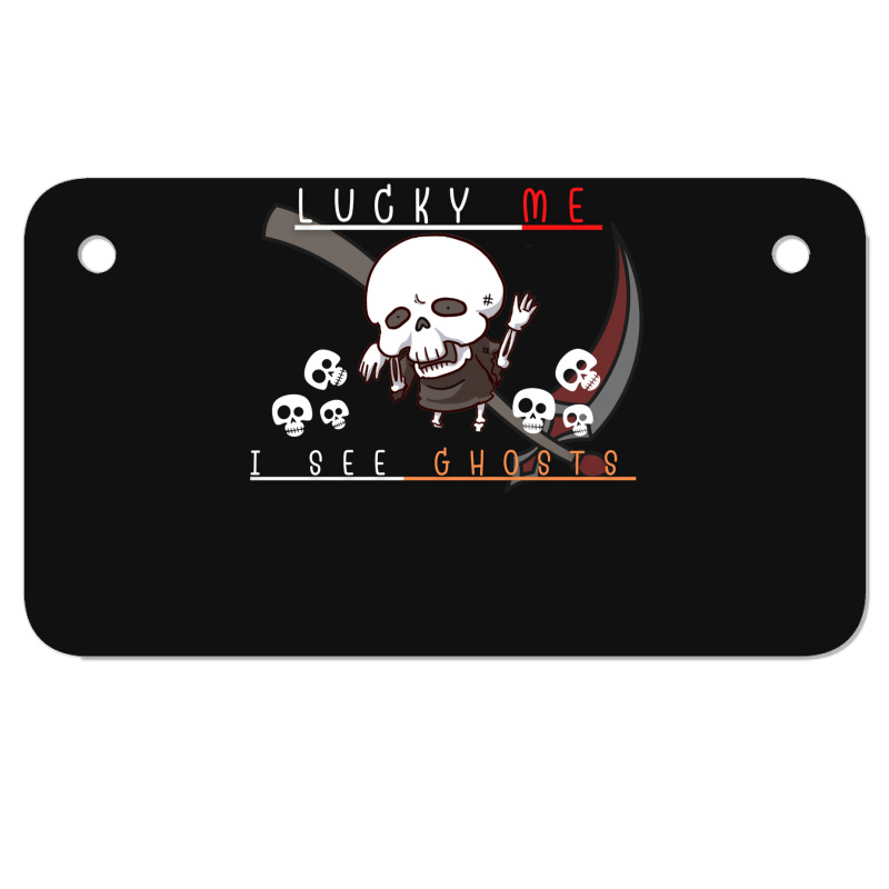 Ghosts Skeleton Motorcycle License Plate | Artistshot