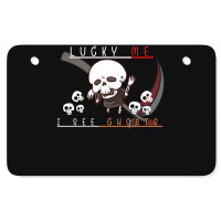 Ghosts Skeleton Atv License Plate | Artistshot