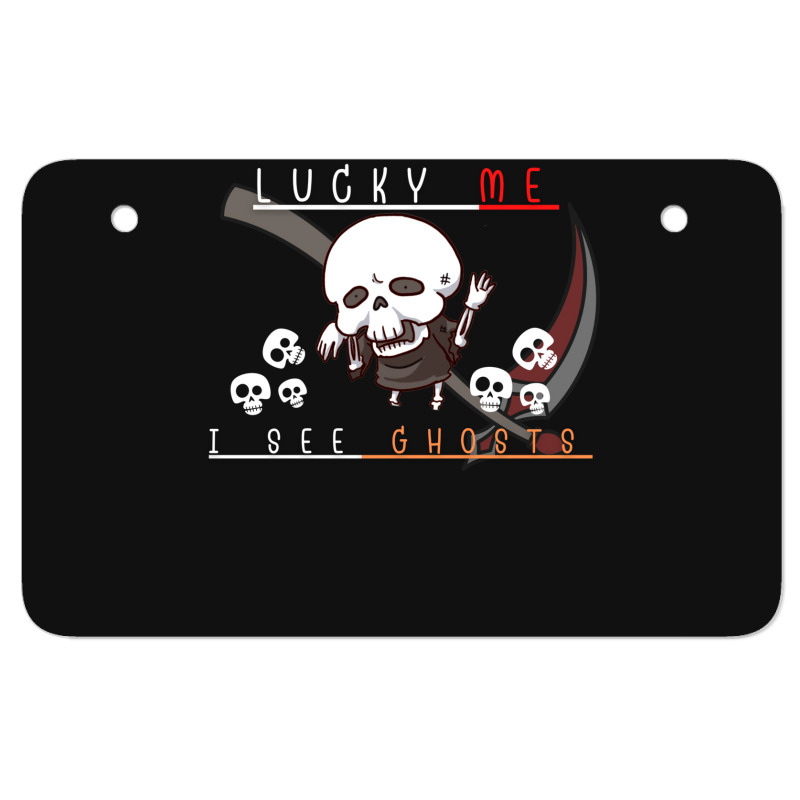 Ghosts Skeleton Atv License Plate | Artistshot