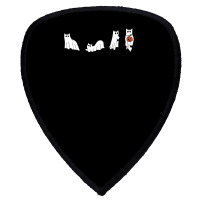 Black Cats And Pumpkin Halloween Cat Lovers Costume Ghost Shield S Patch | Artistshot