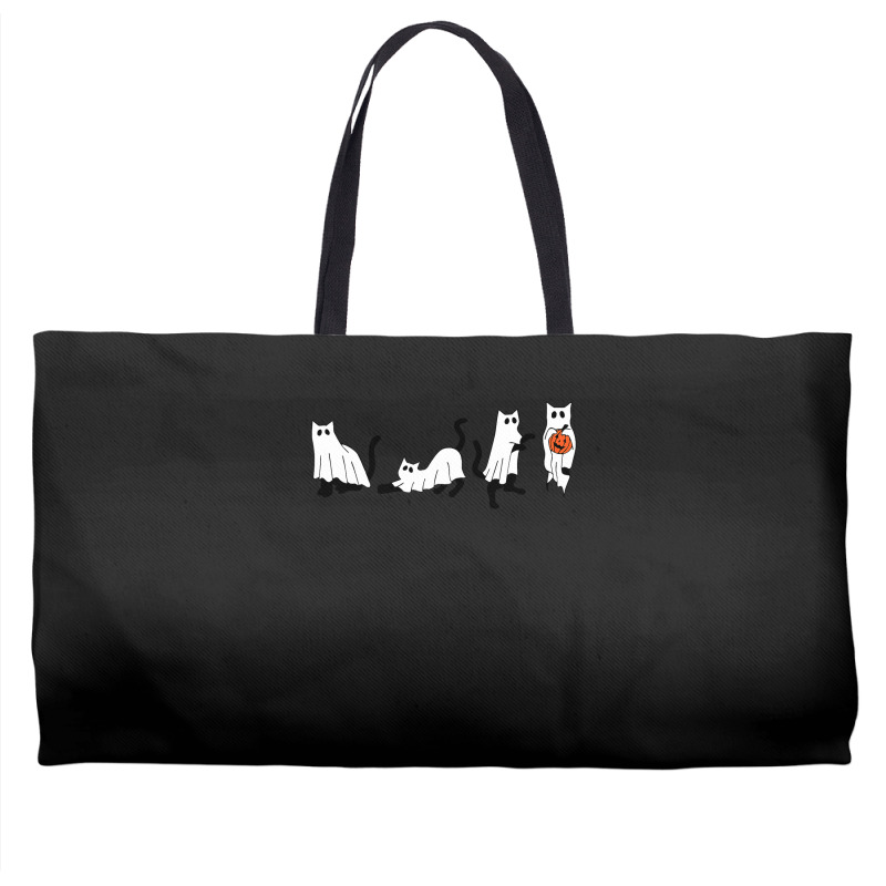 Black Cats And Pumpkin Halloween Cat Lovers Costume Ghost Weekender Totes | Artistshot